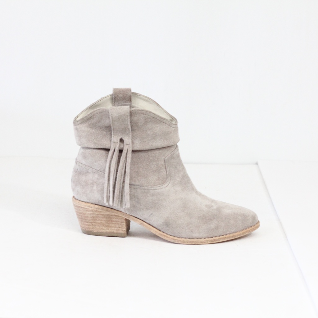 Joie Boots 36.5 Women Ankle Bootie 36.5 Pull On Western Shoes Fringe